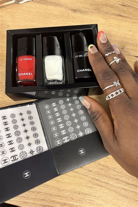 chanel le vernis stickers|Chanel nail stickers marie.